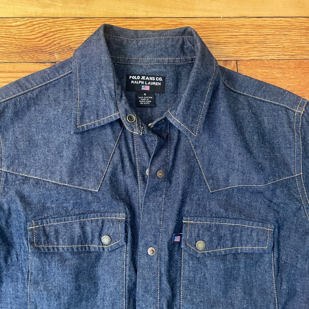 Polo Jeans Button Up Western Shirt